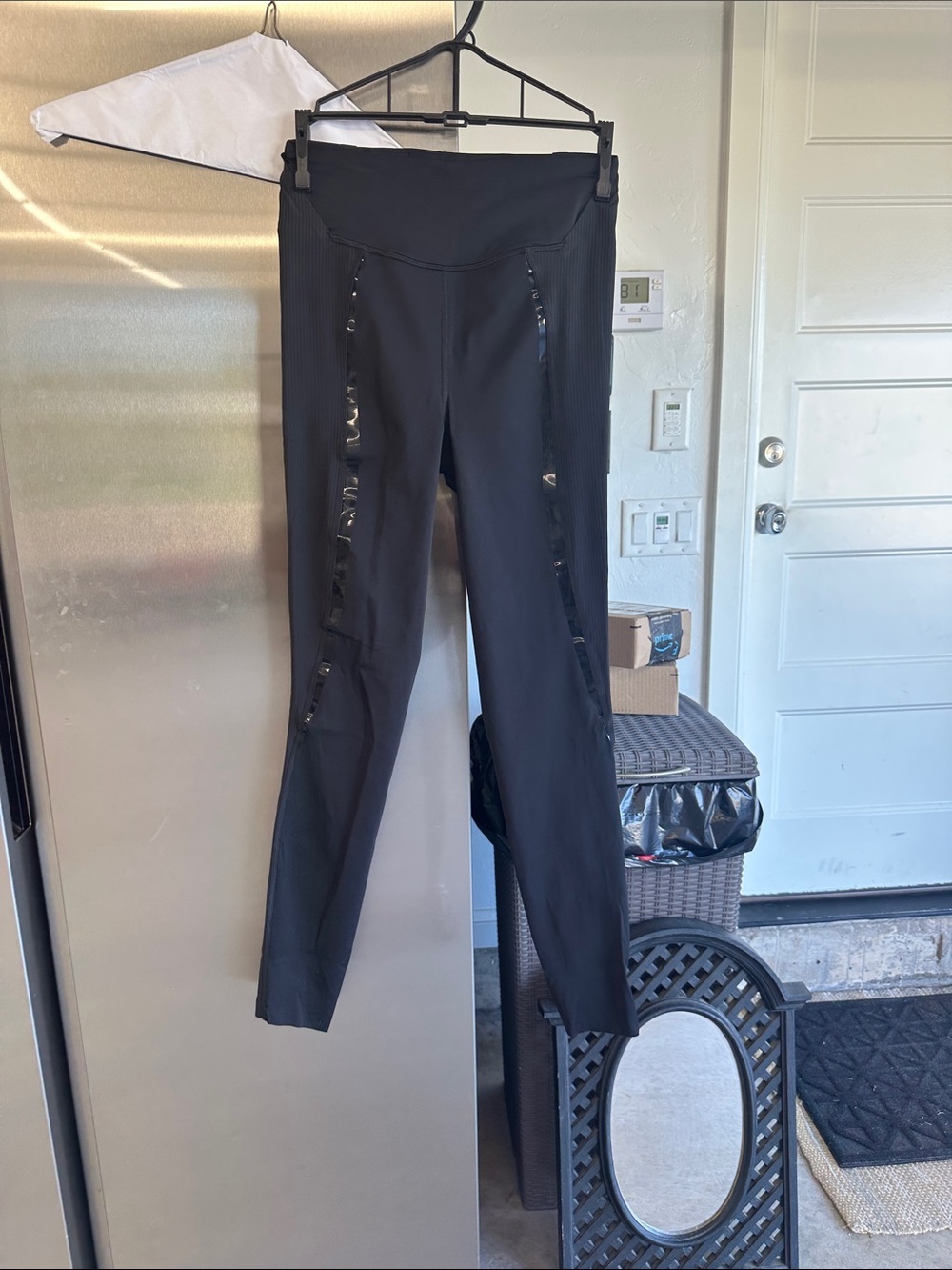 lululemon athletica Black gloss High-Rise Leggings